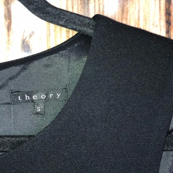 Theory Prisema Ruffle Tier Black Dress - Picture 4 of 7